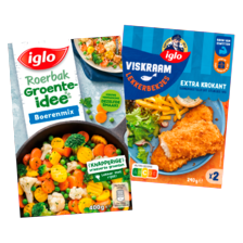 Iglo fish cuisine, viskraam, fish & fun of groente idee